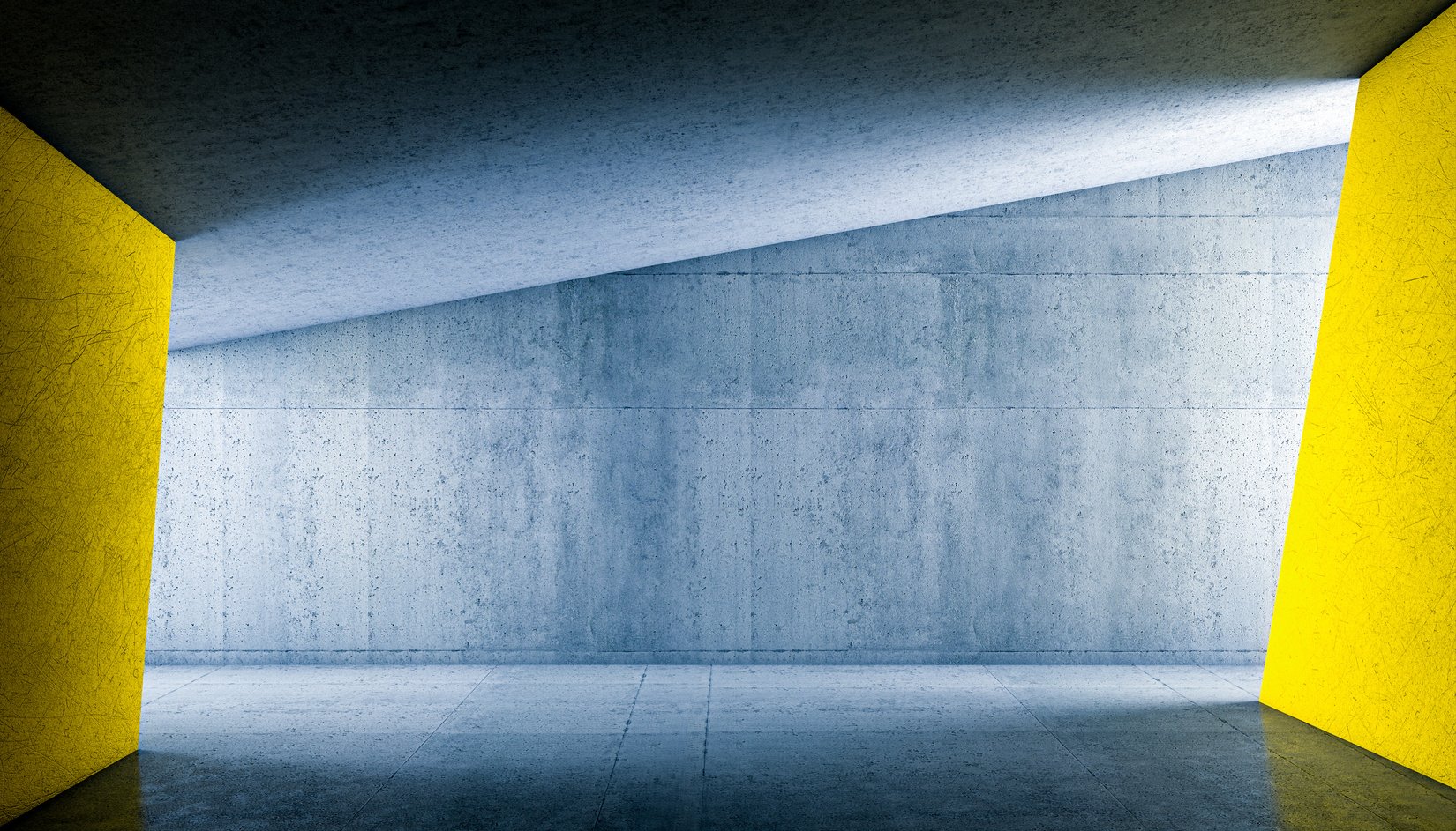 Concrete Structure Interior View 